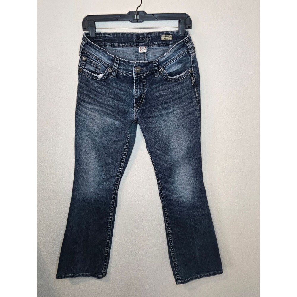Silver Jeans Dark Wash Suki Surplus Bootcut Jeans 30x30